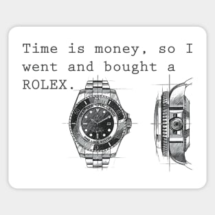 Time Is Money Sticker